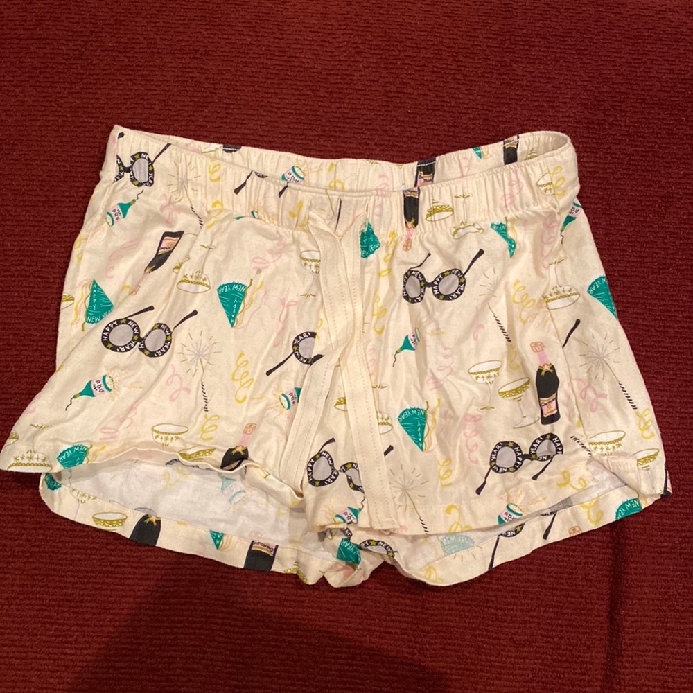 Old Navy New Years Eve Flannel Boxers Sz s